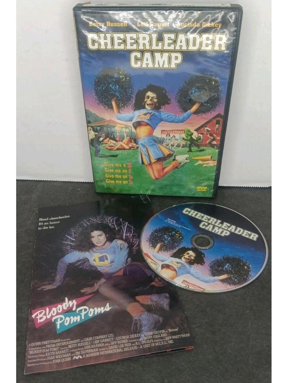 Cheerleader Camp DVD Anchor Bay Betsy Russell Leif Garrett Slasher W/insert RARE